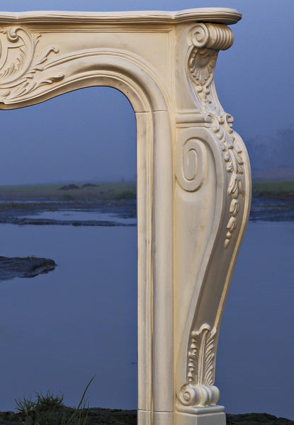 Fire place mantle surround of Louis XV era