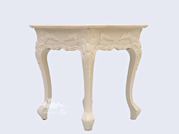 Side tables with exquisite carving inspired by Louis XV