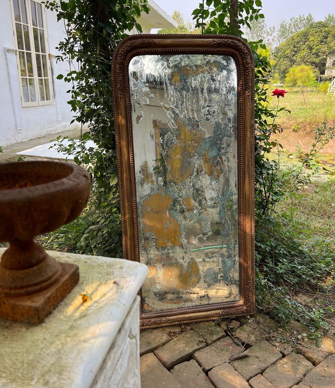 Antique style transitional frame