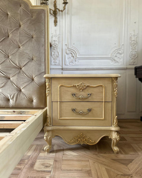 Louis XV side tables with abundant storage
