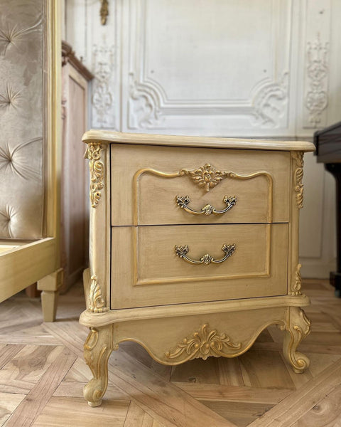 Louis XV side tables with abundant storage