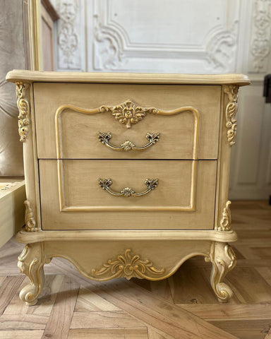 Louis XV side tables with abundant storage