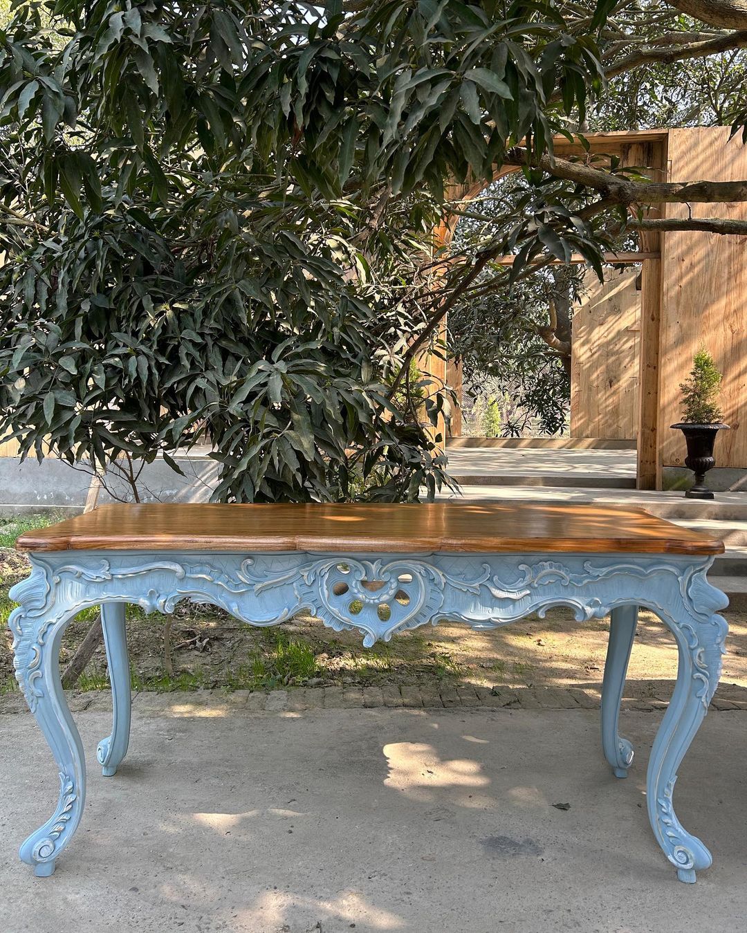 Italian baroque console table Desk Parrot Lily