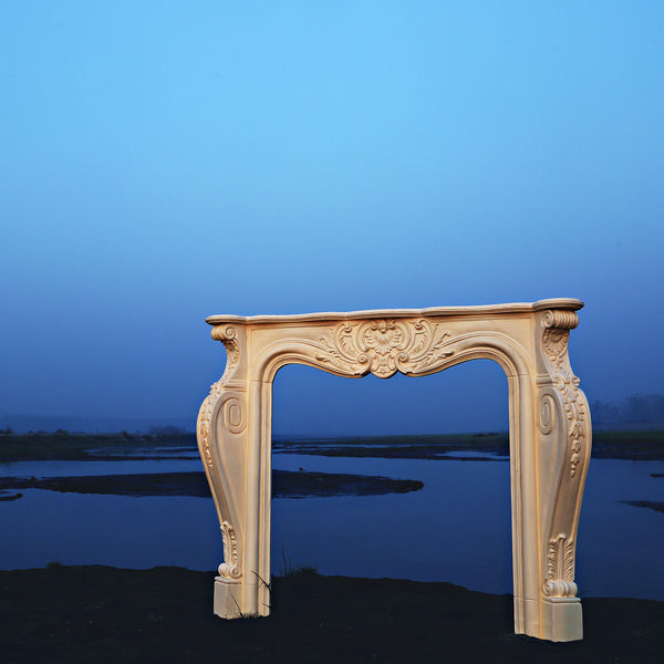 Fire place mantle surround of Louis XV era