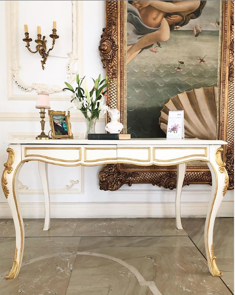 Dining table / directoire inspired by Louis XV