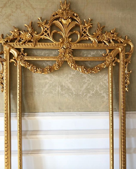 Frame of gilded opulence inspired by Louis XV