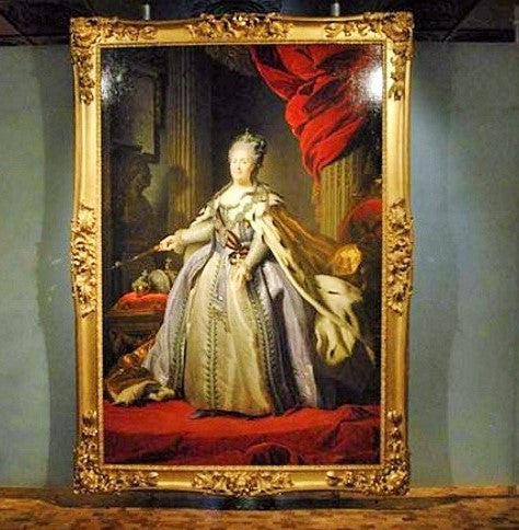 Frame inspired by portrait of Empress Catherine the Great
