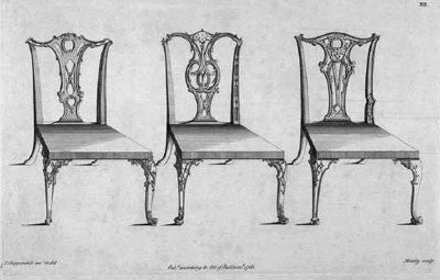 Petit chair inspired by Thomas Chippendale