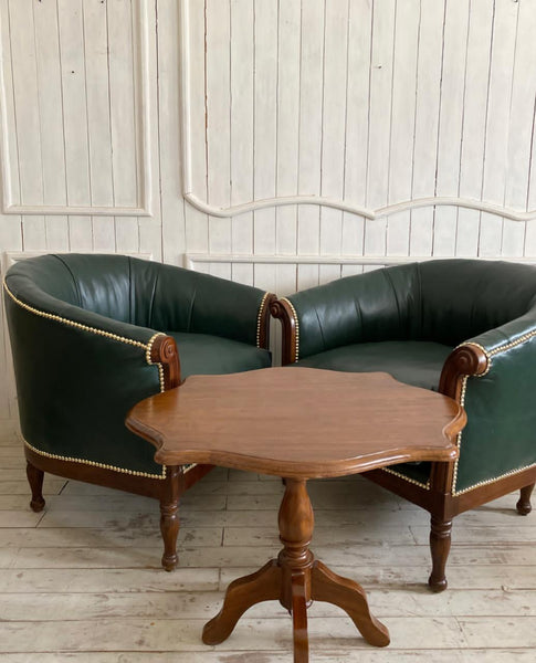 Pair of Georgian club chairs