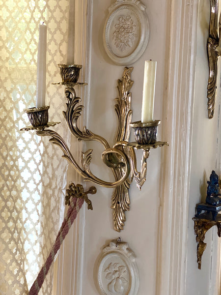 Pair of Rococo wall sconces