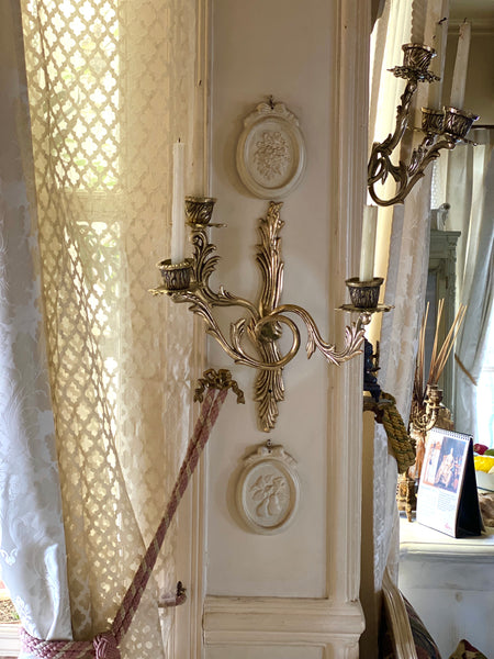 Pair of Rococo wall sconces