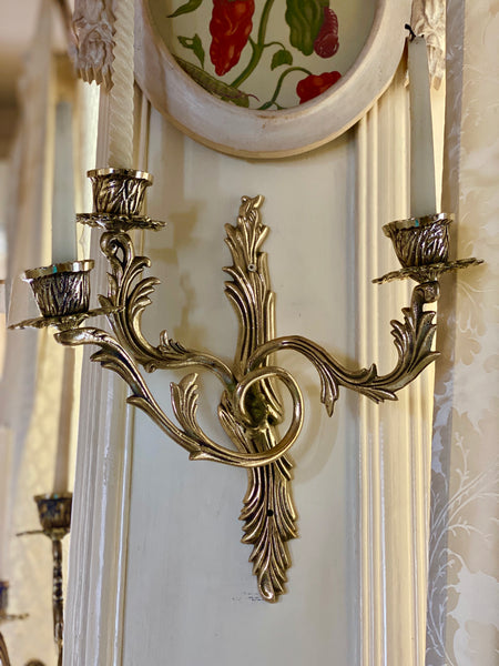Pair of Rococo wall sconces