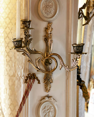 Pair of Rococo wall sconces