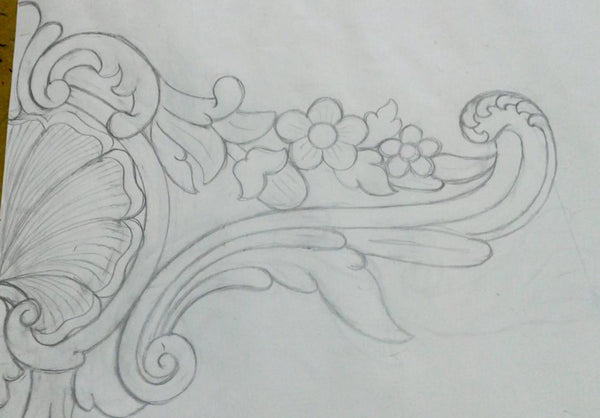 Pediment of rococo quintessence