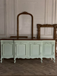 Credenza of Louis XV style with rococo motifs